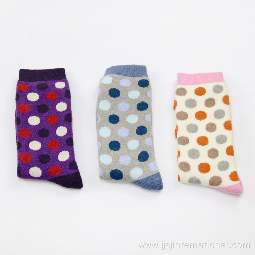 autumn and winter polka dot socks